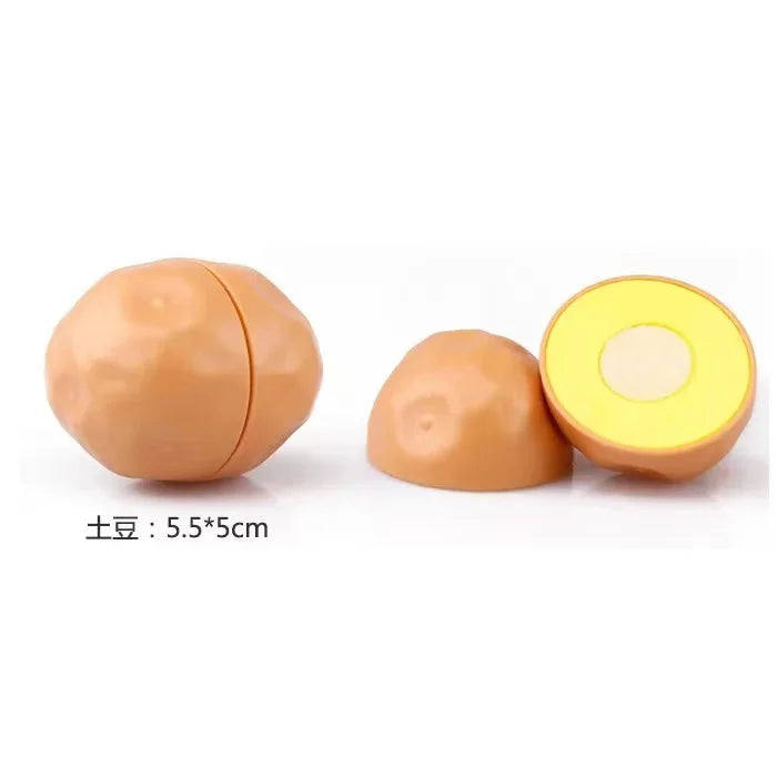 Children's kitchen play house toys Bulk vegetables, fruit bread, fish, cut and cut fruit children's toys