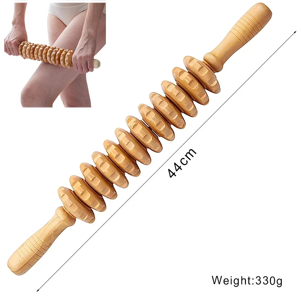 Wood Therapy Massage Tools Anti Cellulite Massager Lymphatic Drainage Body Massager Gua Sha Tools Full Body Muscles Pain Relief