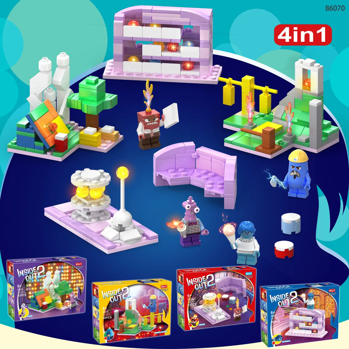 Inside Out 2, Model toys, cartoon accessories, display toys, children's gifts
