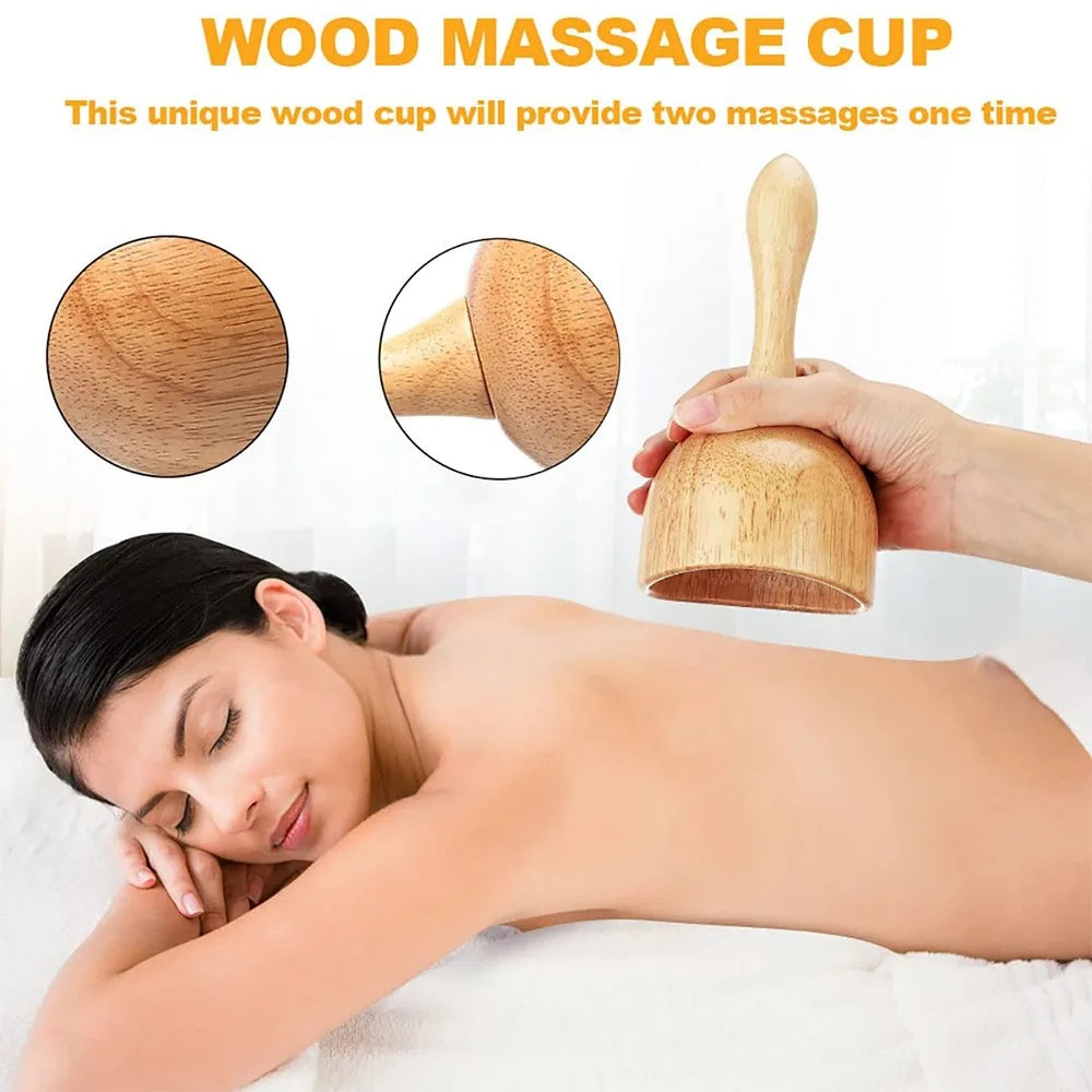Wood Therapy Massage Gua Sha Tools Lymphatic Drainage Massager Body Sculpting Tools for Maderoterapia Colombiana,Anti-Cellulite