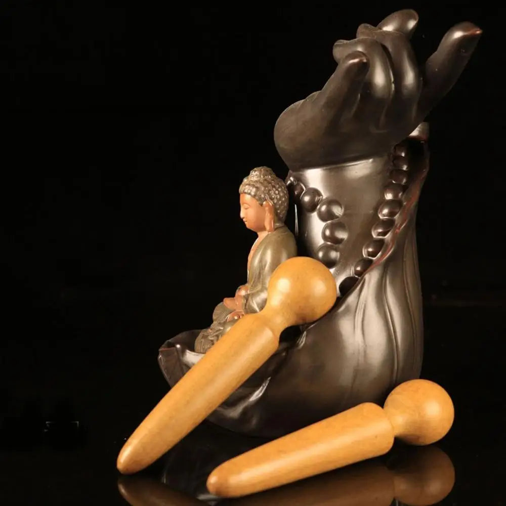 Thai Massage Foot Spa Tool Scraping Tool Foot Body Massage Therapy Reflexology Massager Acupressure Pen Wooden Massage Stick