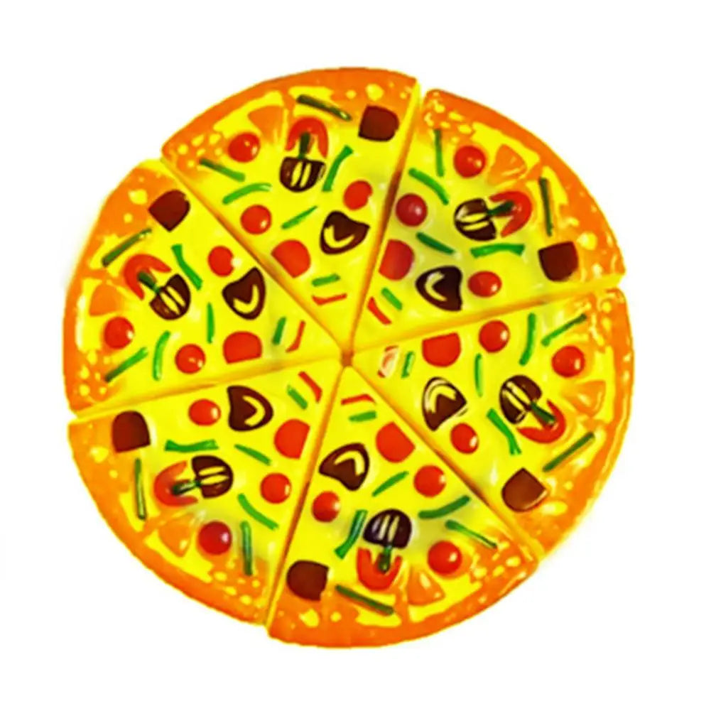 Kids Pizza Cutting Toy Simulation Plastic Pizza Dinette Child Toy Kitchen Pretend Play Food Cooking Kitchen Toys for Girls Kids
