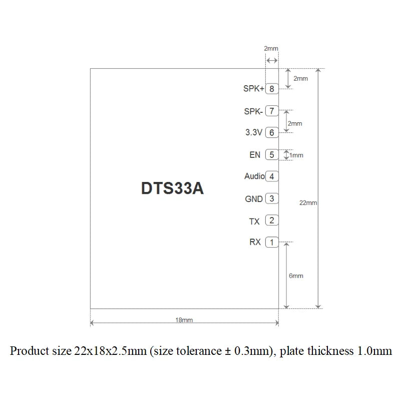 DTS33A  Speech Synthesis Module Convert  Text to Speech TTS Module  Voice Broadcast Human Pronunciation