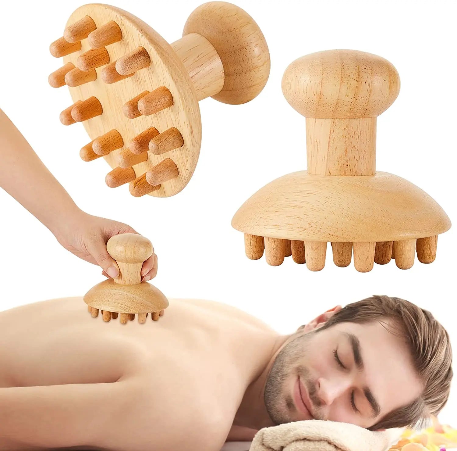 Wood Therapy Massage Tools for Body Shaping Maderoterapia Kit Colombiana for Anti-Cellulite, Lymphatic Drainage, Body Contouring