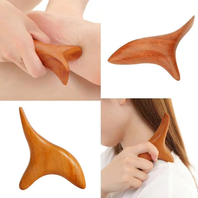Wood Trigger Point Massage Tools,Professional Gua Sha  Lymphatic Drainage Tools,Wood Therapy Massage for Whole-Body Relieve Pain