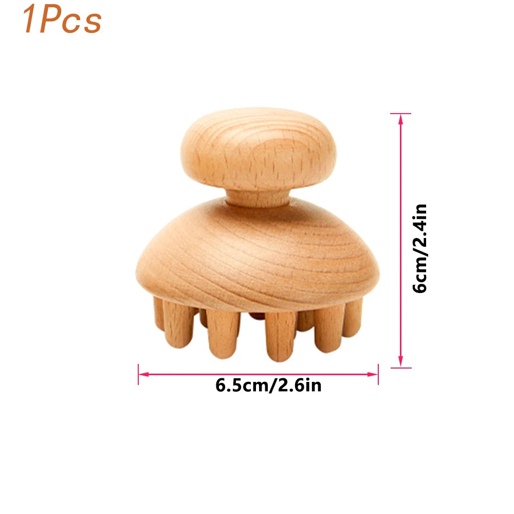 Wood Therapy Massage Tools Maderoterapia Wooden Gua Sha Tool Roller Massage Wooden Swedish Cup Mushroom Massager Anti Cellulite