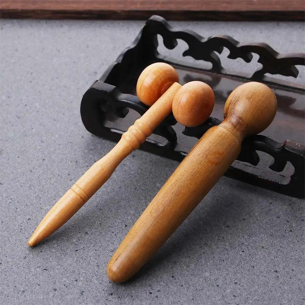 Thai Massage Foot Spa Tool Scraping Tool Foot Body Massage Therapy Reflexology Massager Acupressure Pen Wooden Massage Stick