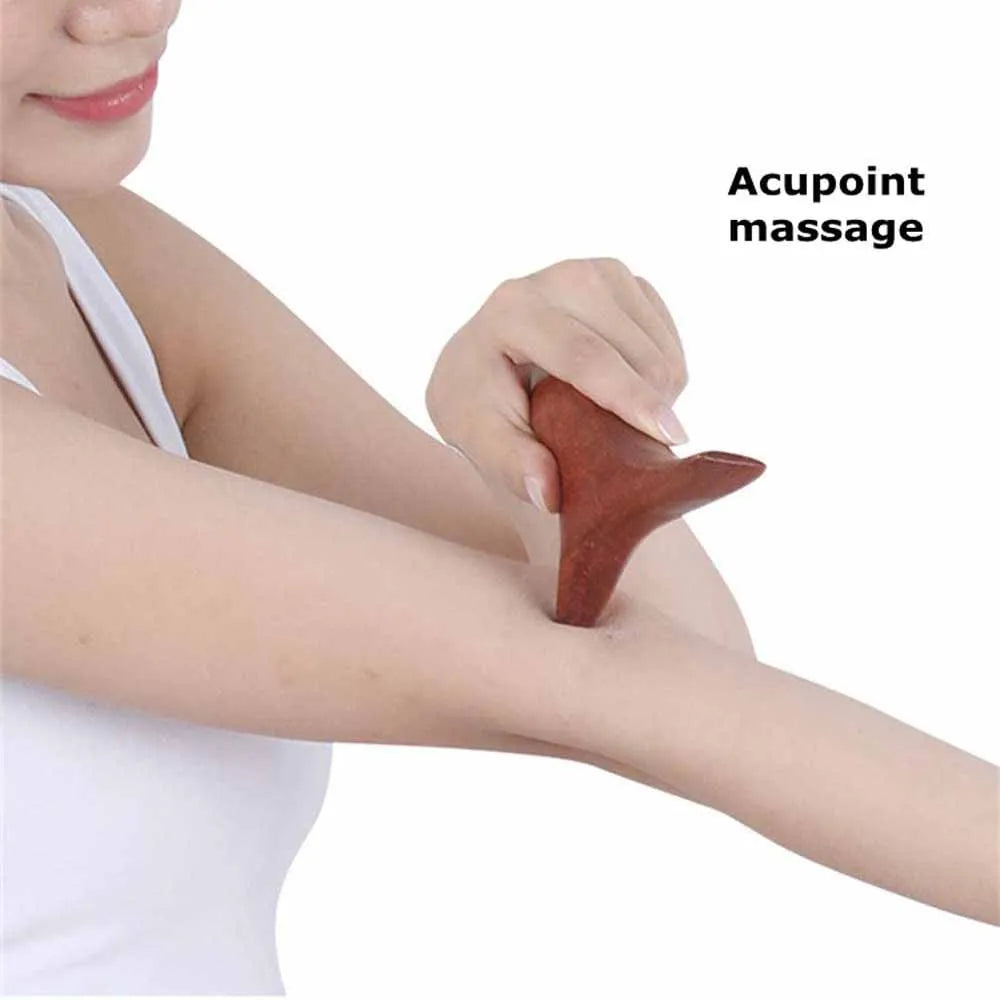 Wood Trigger Point Massage Tools,Professional Gua Sha Lymphatic Drainage Tools,Wood Therapy Massage for Whole-Body Relieve Pain