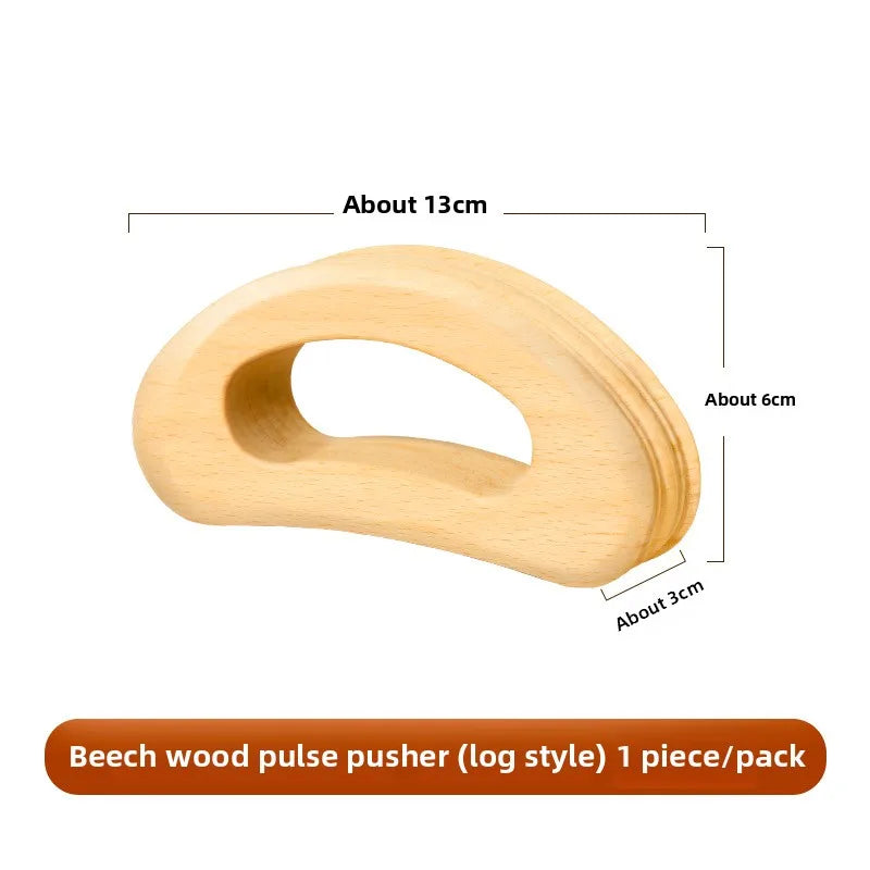 Traditional Carbonized Wooden Therapy Scraper - Handcrafted Detox Tool for Lymphatic Drainage Muscle Relief Channel Stimulation