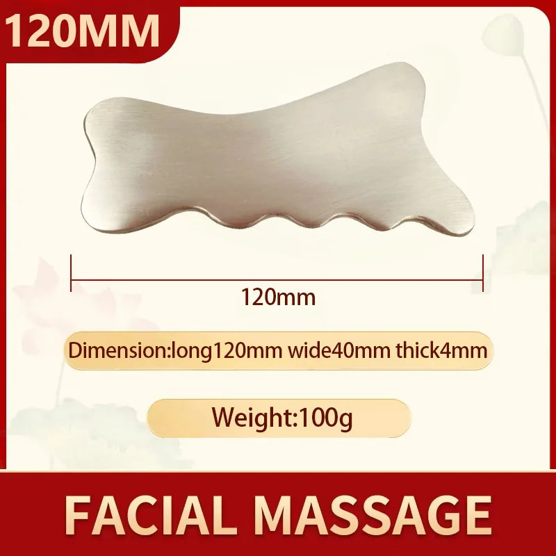 Guasha Massage Tools Medical Grade Stainless Steel Manual Scraping Tool Myofascial Release Tissue Physical Therapy Pain Relief