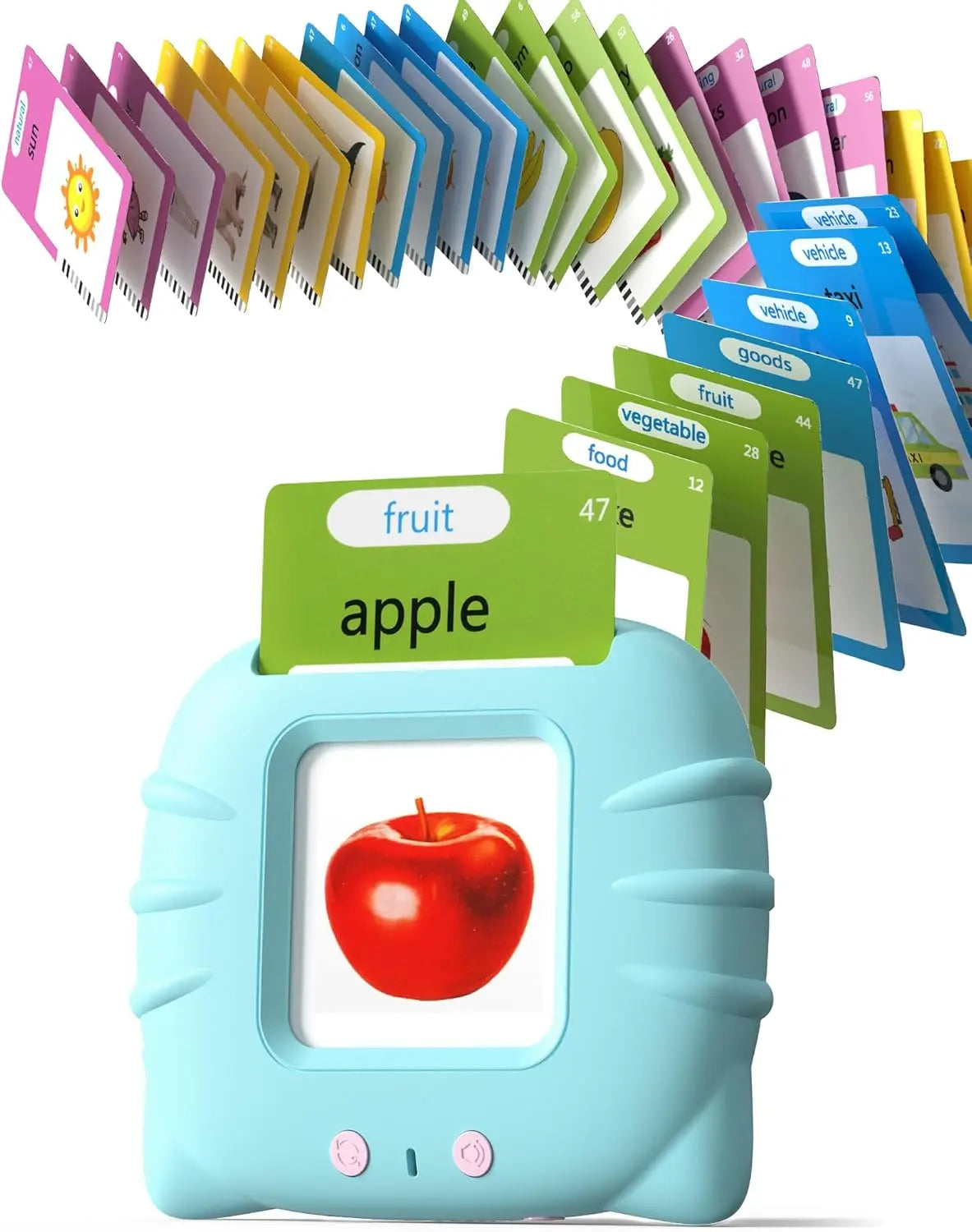 Preschool Talking Flash Cards for Toddlers 1-4 Year Olds Montessori Language Learning Toy with 224 Word Speech Therapy Classroom