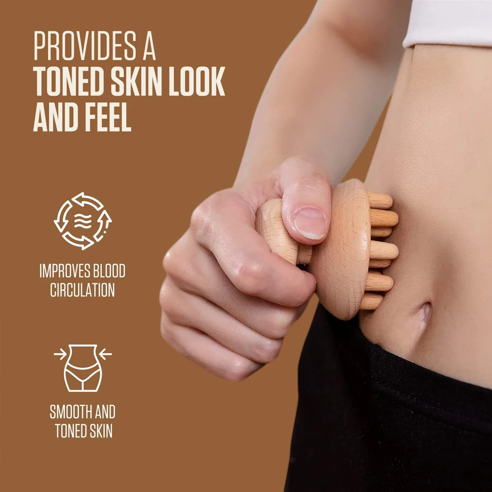 Wood Therapy Massage Tools Maderoterapia Wooden Gua Sha Tool Roller Massage Wooden Swedish Cup Mushroom Massager Anti Cellulite