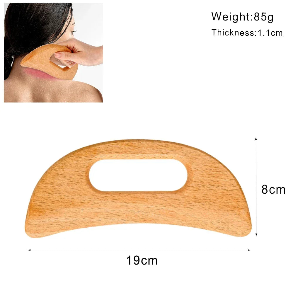 Wood Therapy Massage Tools Anti Cellulite Massager Lymphatic Drainage Body Massager Gua Sha Tools Full Body Muscles Pain Relief