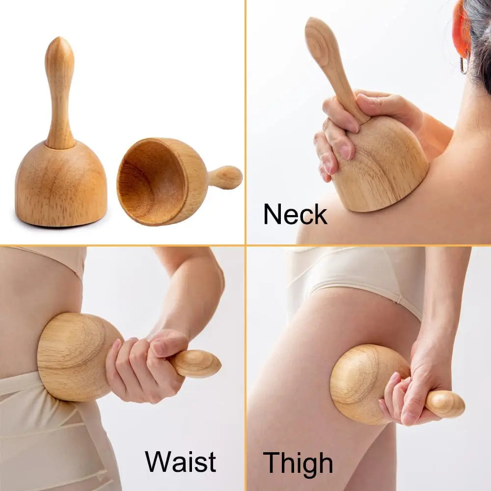Wood Therapy Massage Tools Maderoterapia Wooden Gua Sha Tool Roller Massage Wooden Swedish Cup Mushroom Massager Anti Cellulite