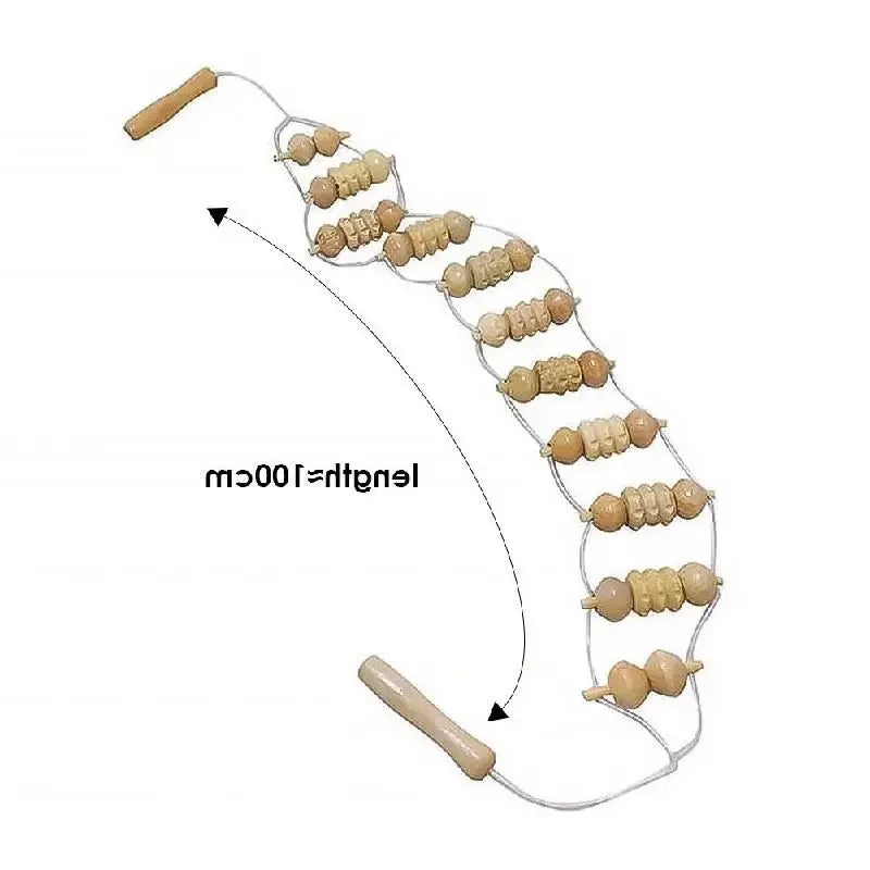 Wooden Massage Tools Lymphatic Massage Maderotherapy Anti-Cellulite Deep Tissue Body Massager Roller Wheel Back Arm Massage Tool
