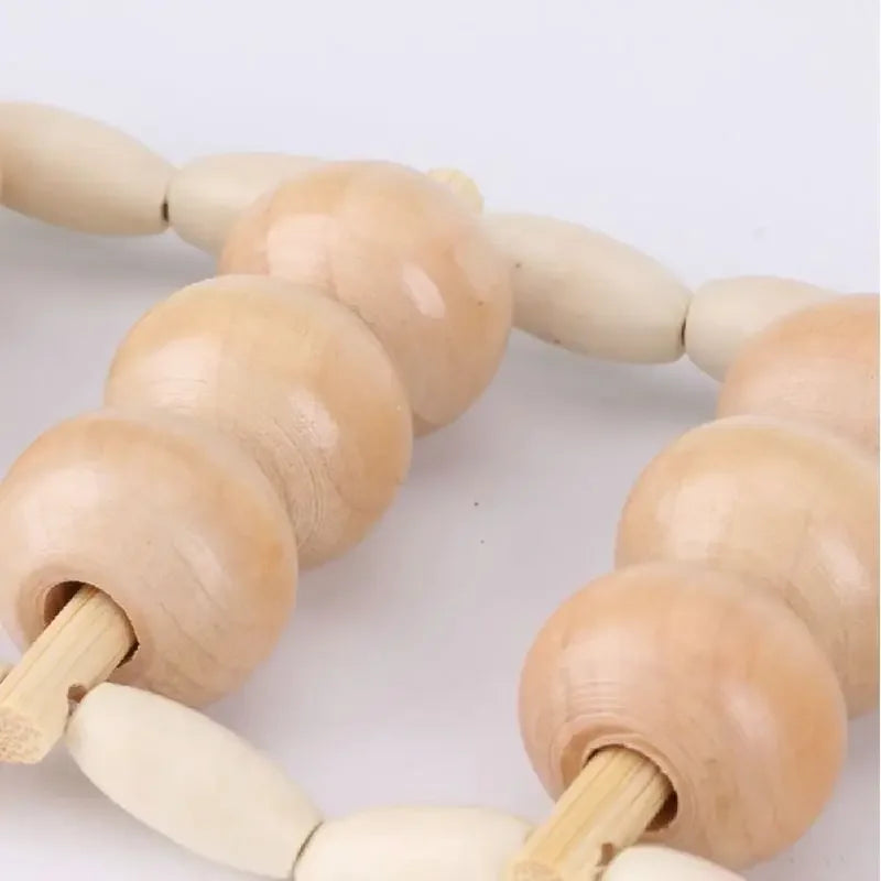 Wooden Massage Tools Lymphatic Massage Maderotherapy Anti-Cellulite Deep Tissue Body Massager Roller Wheel Back Arm Massage Tool