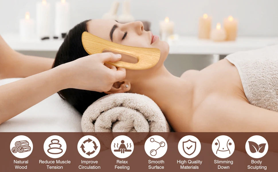 Wood Therapy Massage Tools Maderoterapia Wooden Gua Sha Tool Roller Massage Wooden Swedish Cup Mushroom Massager Anti Cellulite