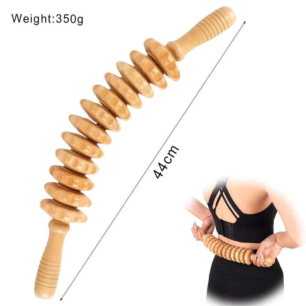 Wood Therapy Massage Tools Anti Cellulite Massager Lymphatic Drainage Body Massager Gua Sha Tools Full Body Muscles Pain Relief