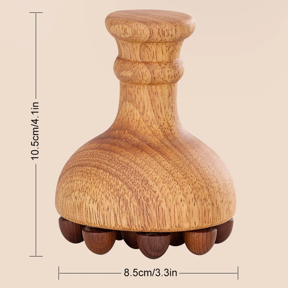Wood Therapy Massage Tools, Mushroom Lymphatic Drainage Massager, Massage Tools Deep Tissue, Wood Therapy Tools for Body Shaping
