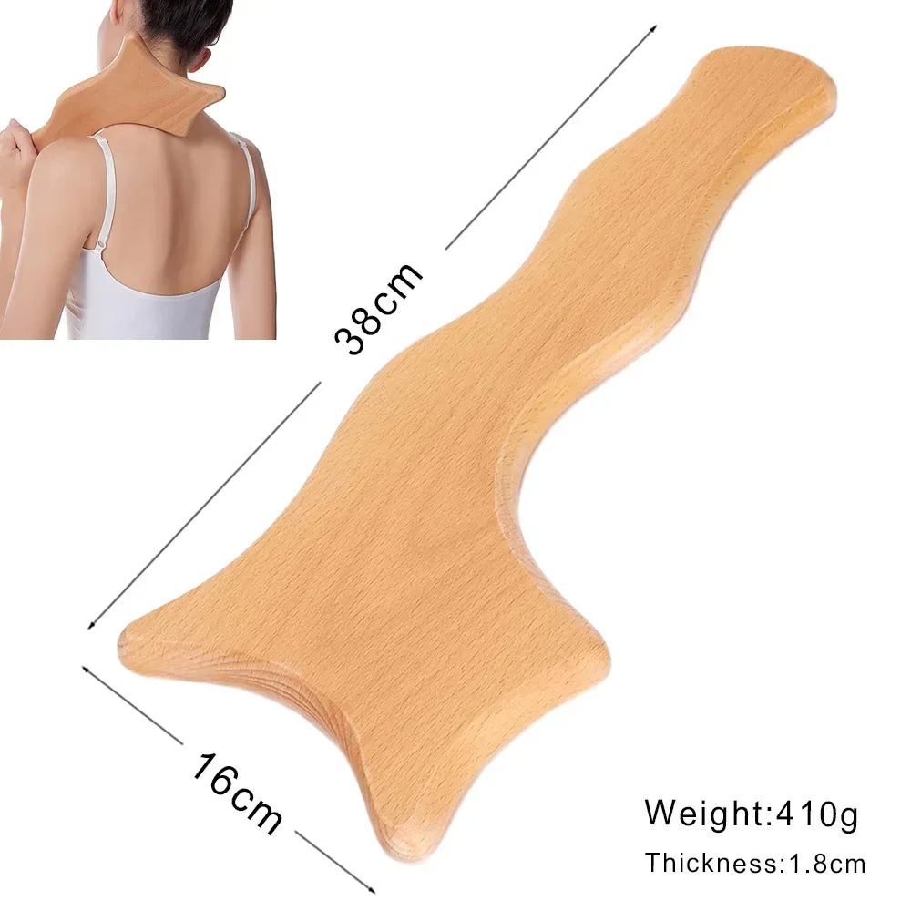 Wood Therapy Massage Tools Anti Cellulite Massager Lymphatic Drainage Body Massager Gua Sha Tools Full Body Muscles Pain Relief