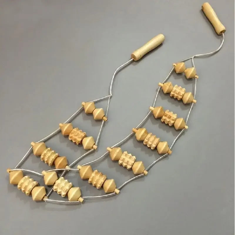 Wooden Massage Tools Lymphatic Massage Maderotherapy Anti-Cellulite Deep Tissue Body Massager Roller Wheel Back Arm Massage Tool