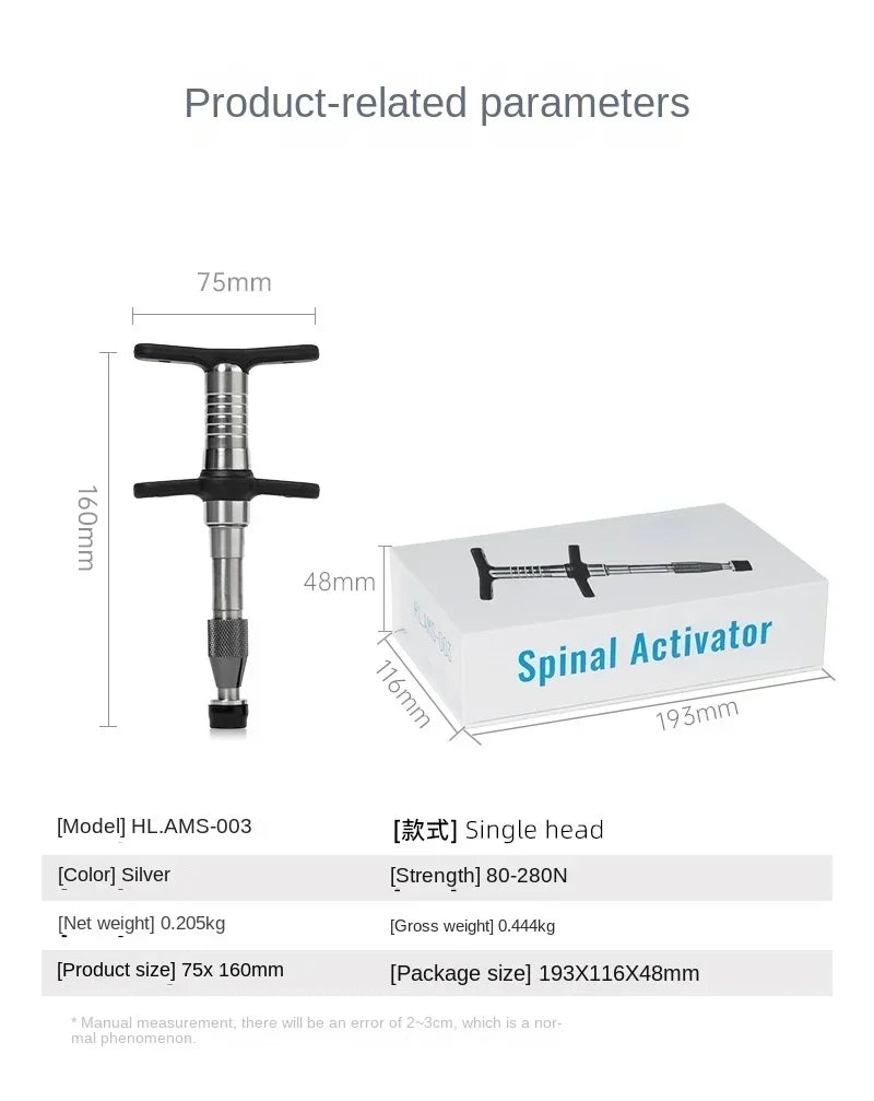 New Chiropractic Adjusting Tool Manual Activation Therapy Spine Correction Tools  Spinal Adjustment Need Make Up Difference