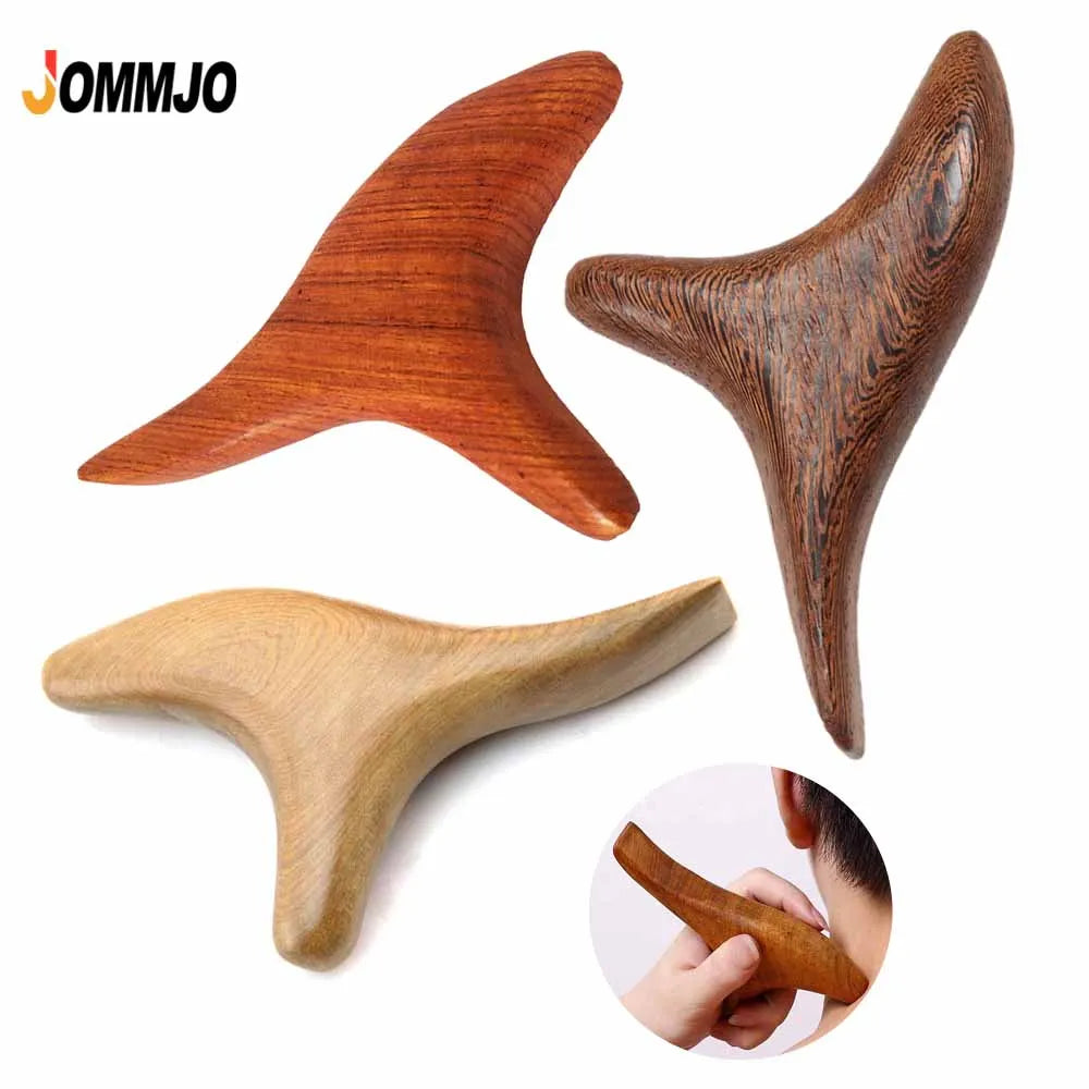 Wood Trigger Point Massage Tools,Professional Gua Sha  Lymphatic Drainage Tools,Wood Therapy Massage for Whole-Body Relieve Pain