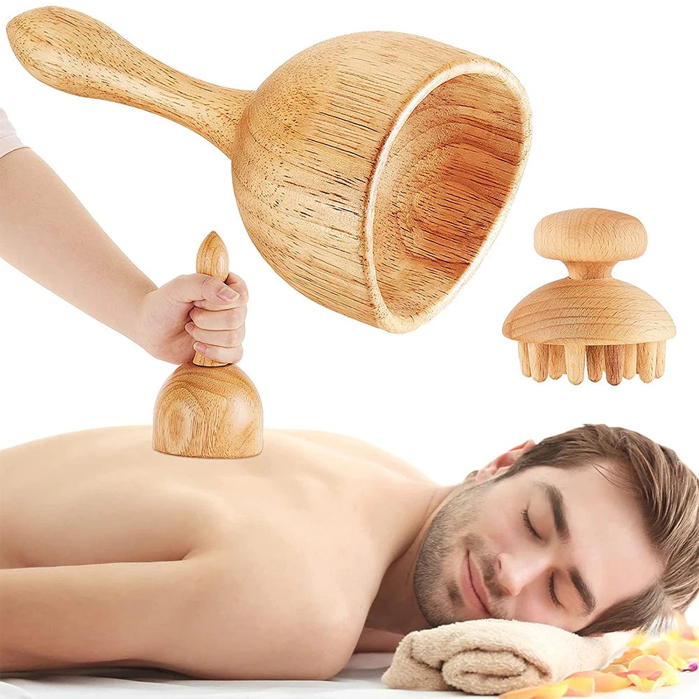 Maderotherapy Kit For Reductive Massage Body Massager Roller Wood Therapy Tools For Body Contour Body Wood Therapy Complete Kit