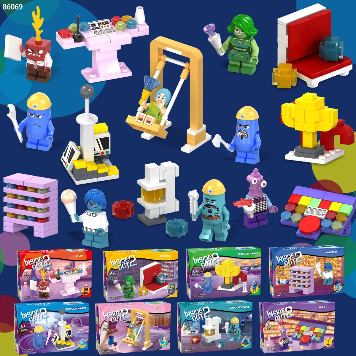 Inside Out 2, Model toys, cartoon accessories, display toys, children's gifts
