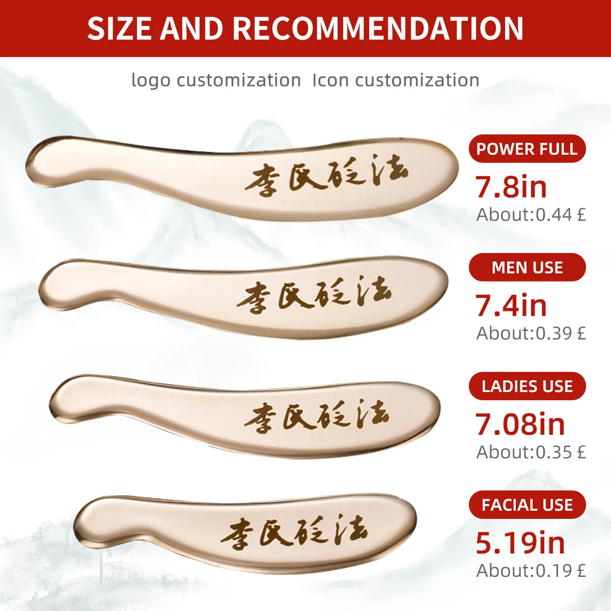 Guasha Massage Tools Medical Grade Stainless Steel Manual Scraping Tool Myofascial Release Tissue Physical Therapy Pain Relief