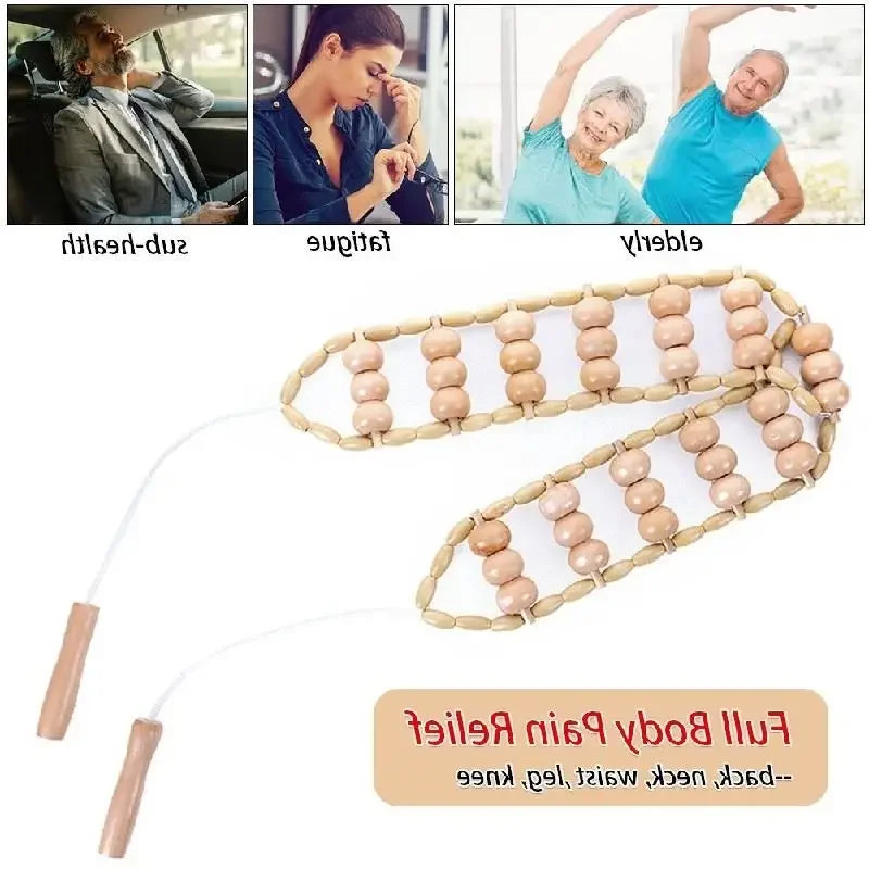 Wooden Massage Tools Lymphatic Massage Maderotherapy Anti-Cellulite Deep Tissue Body Massager Roller Wheel Back Arm Massage Tool