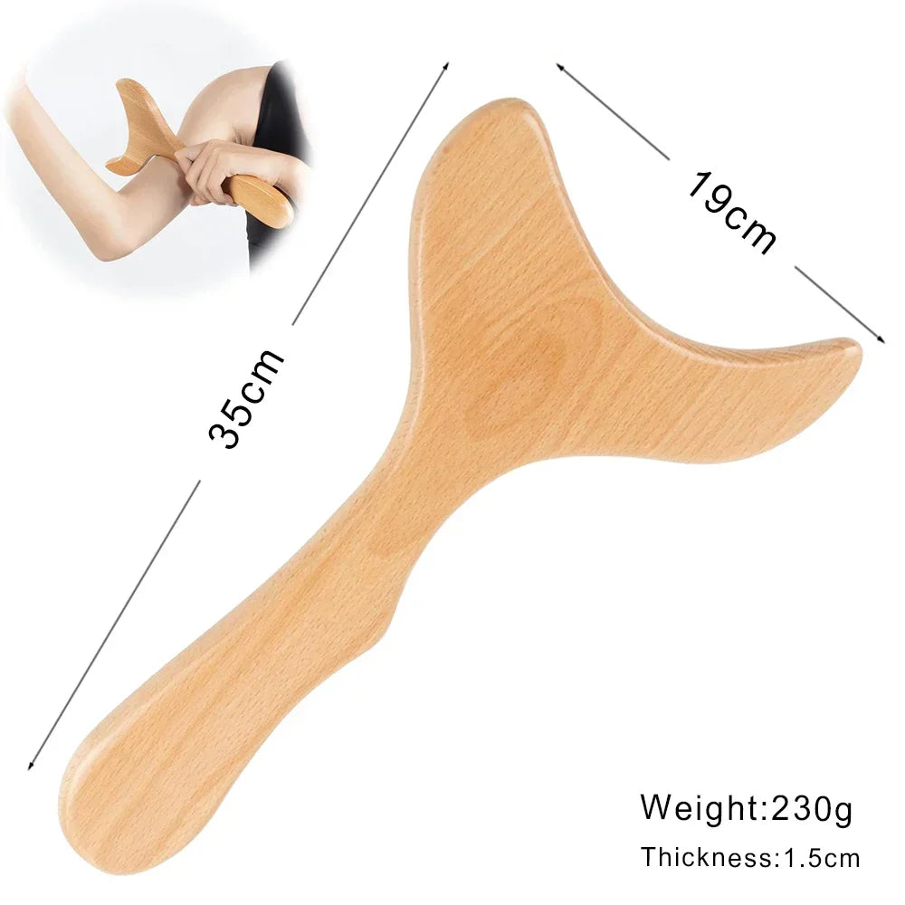 Wood Therapy Massage Tools Anti Cellulite Massager Lymphatic Drainage Body Massager Gua Sha Tools Full Body Muscles Pain Relief