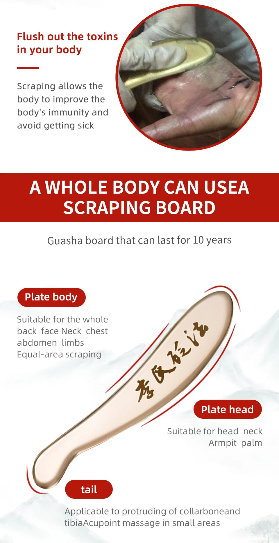 Guasha Massage Tools Medical Grade Stainless Steel Manual Scraping Tool Myofascial Release Tissue Physical Therapy Pain Relief