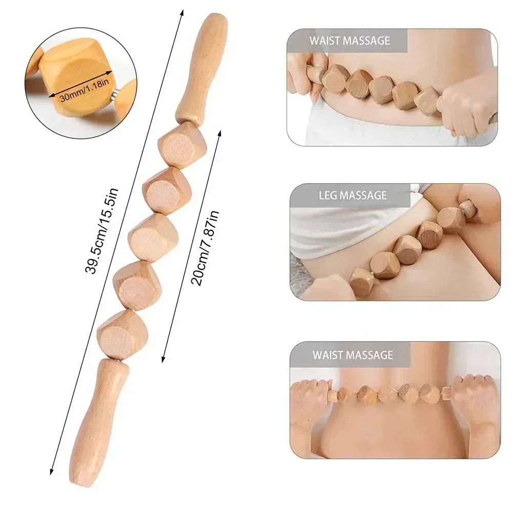 Maderotherapy Kit For Reductive Massage Body Massager Roller Wood Therapy Tools For Body Contour Body Wood Therapy Complete Kit