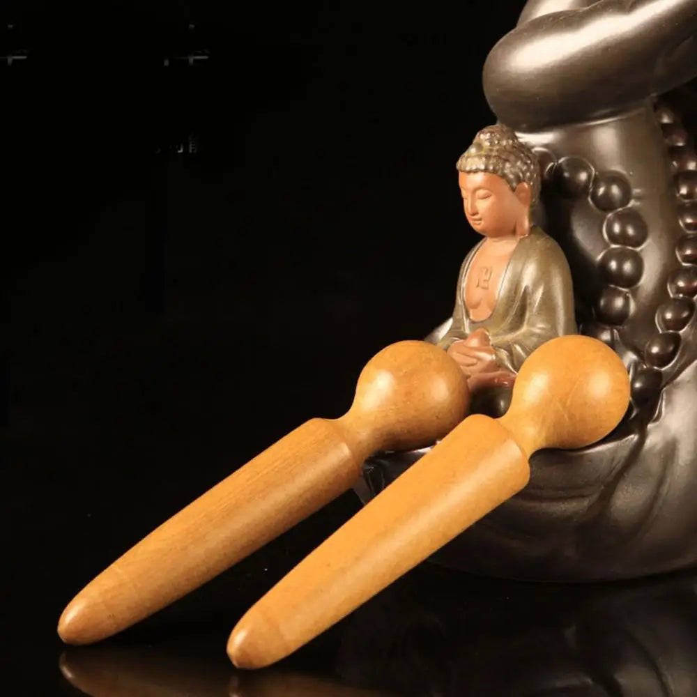 Thai Massage Foot Spa Tool Scraping Tool Foot Body Massage Therapy Reflexology Massager Acupressure Pen Wooden Massage Stick
