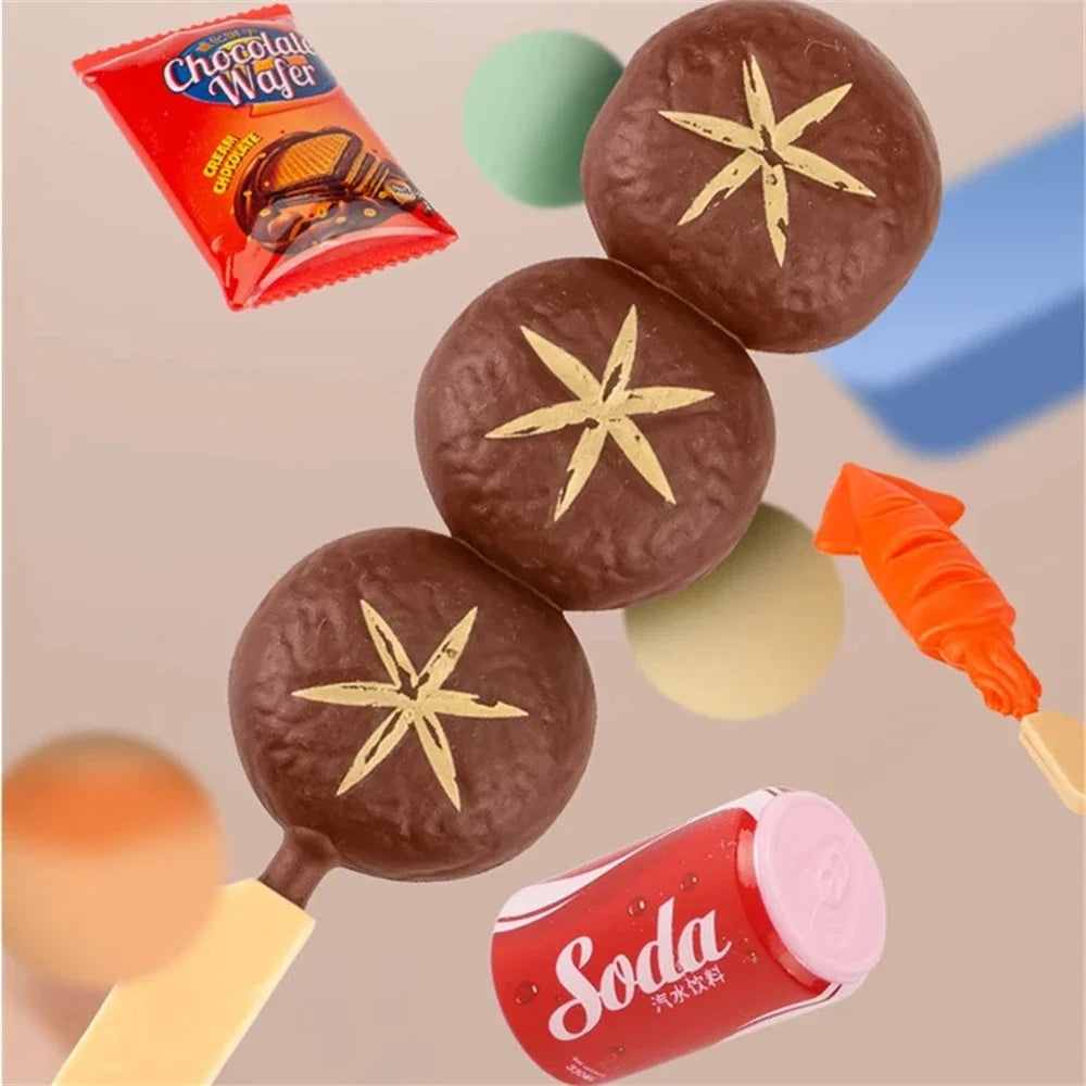 Kids Pretend Play Kitchen Toys Simulation Food Barbecue Cooking Children Educational Play House Interactive Toys Christmas Gifts