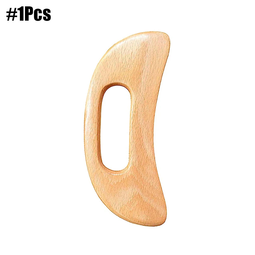 Wood Therapy Massage Tools Handmade Wood Back Massage Roller Rope Tool, Maderoterapia Kit Body Sculpting Tools for Relax Muscles