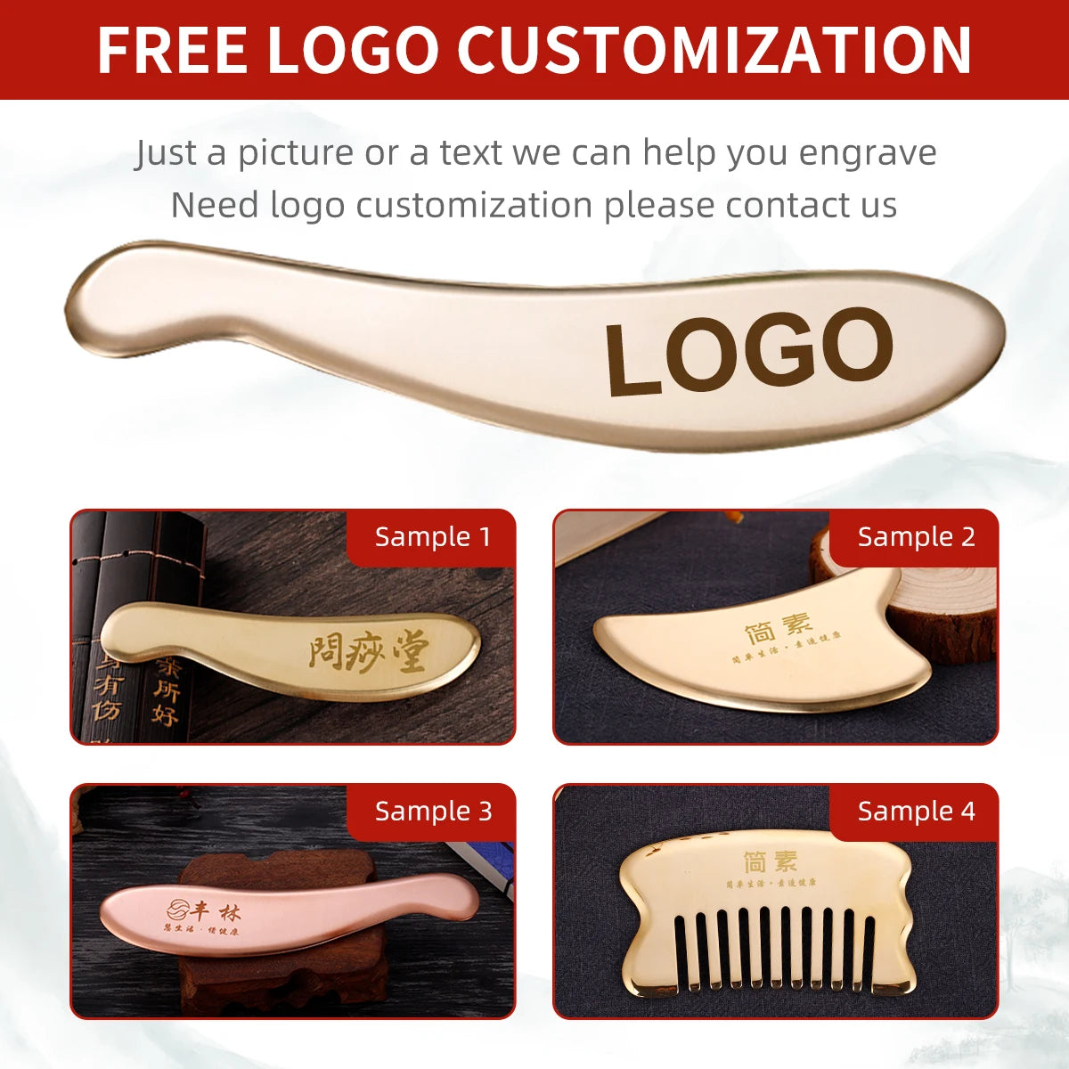 Guasha Massage Tools Medical Grade Stainless Steel Manual Scraping Tool Myofascial Release Tissue Physical Therapy Pain Relief