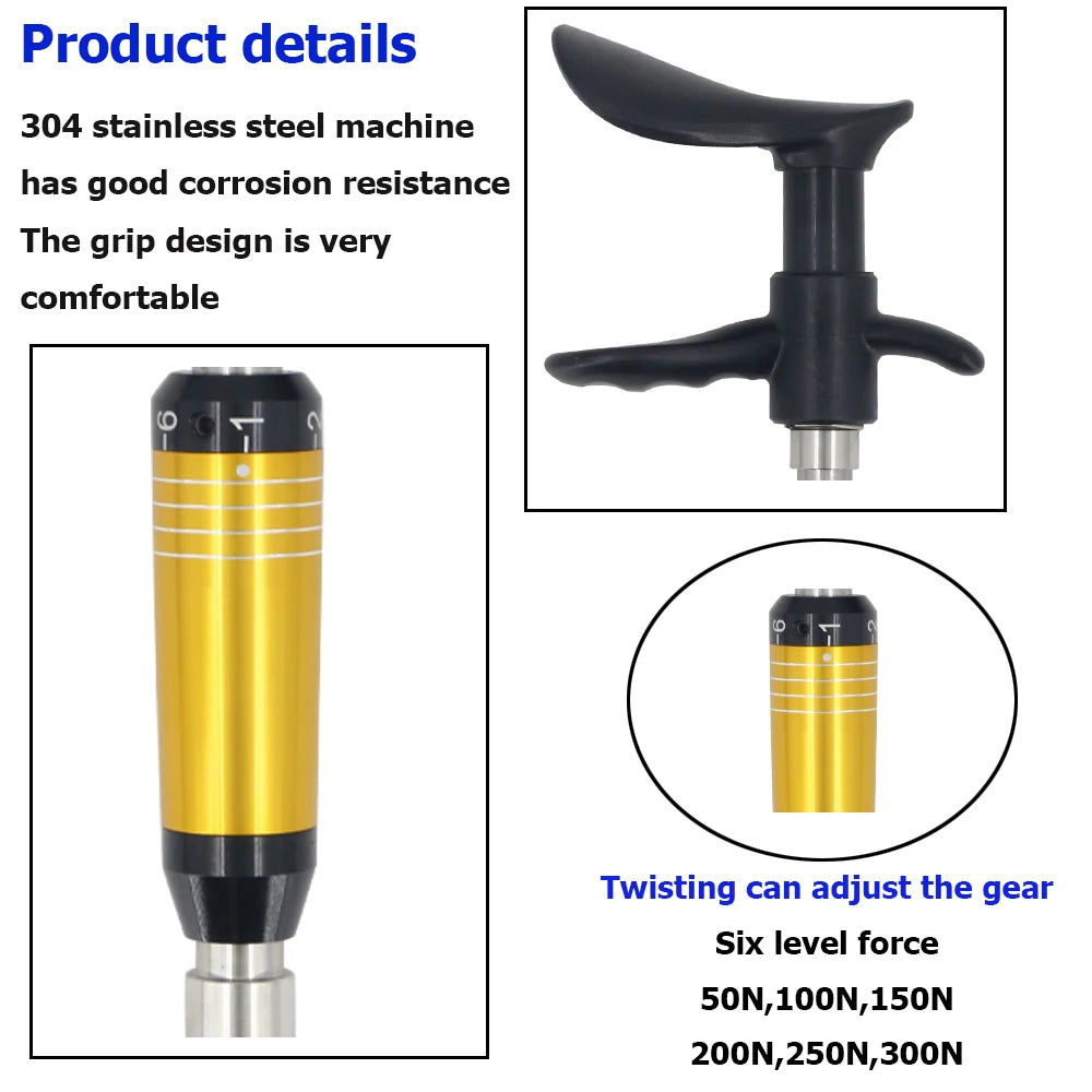 2025 New Chiropractic Adjusting Tool 300N 4Heads Manual Activation Therapy Spine Correction Tools Spinal Adjustment Massage Gun