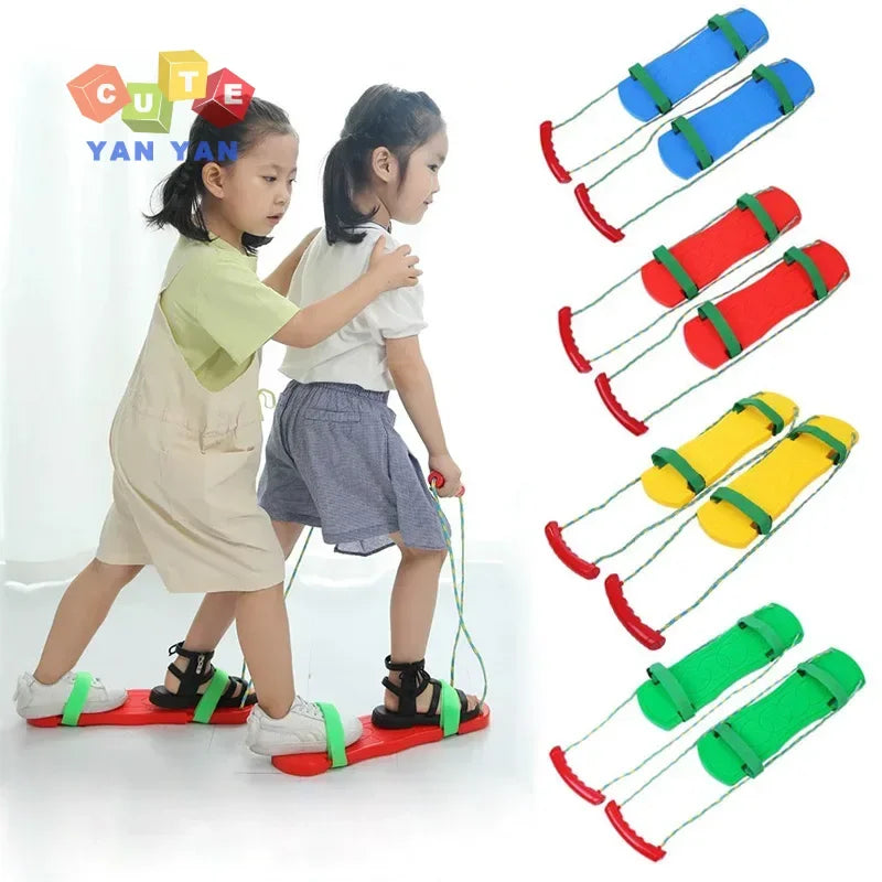 Kids Toys Boys Girl Two-People Hands Feet Play Cooperative Board Team Building Sensory Integration Training Outdoor Games Sports