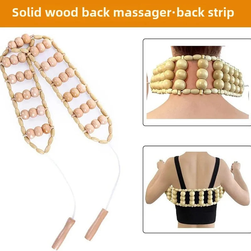 Wooden Massage Tools Lymphatic Massage Maderotherapy Anti-Cellulite Deep Tissue Body Massager Roller Wheel Back Arm Massage Tool