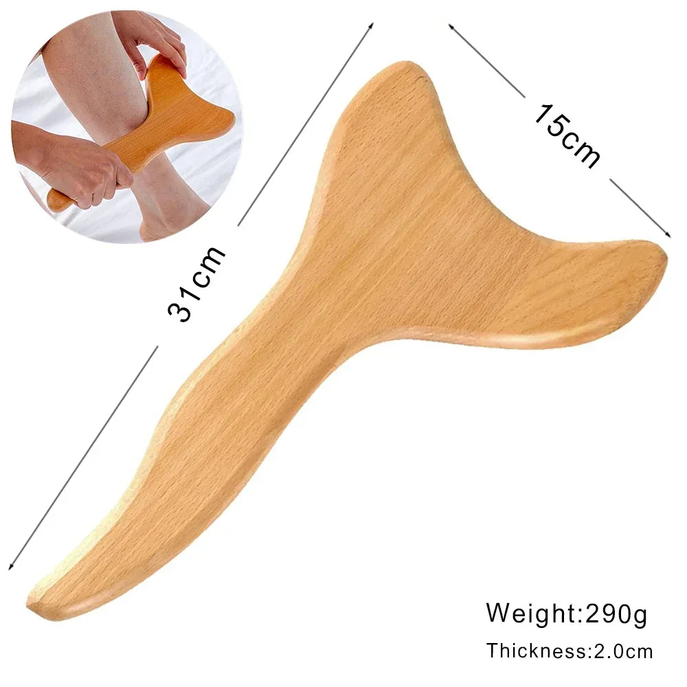 Wood Therapy Massage Tools Anti Cellulite Massager Lymphatic Drainage Body Massager Gua Sha Tools Full Body Muscles Pain Relief