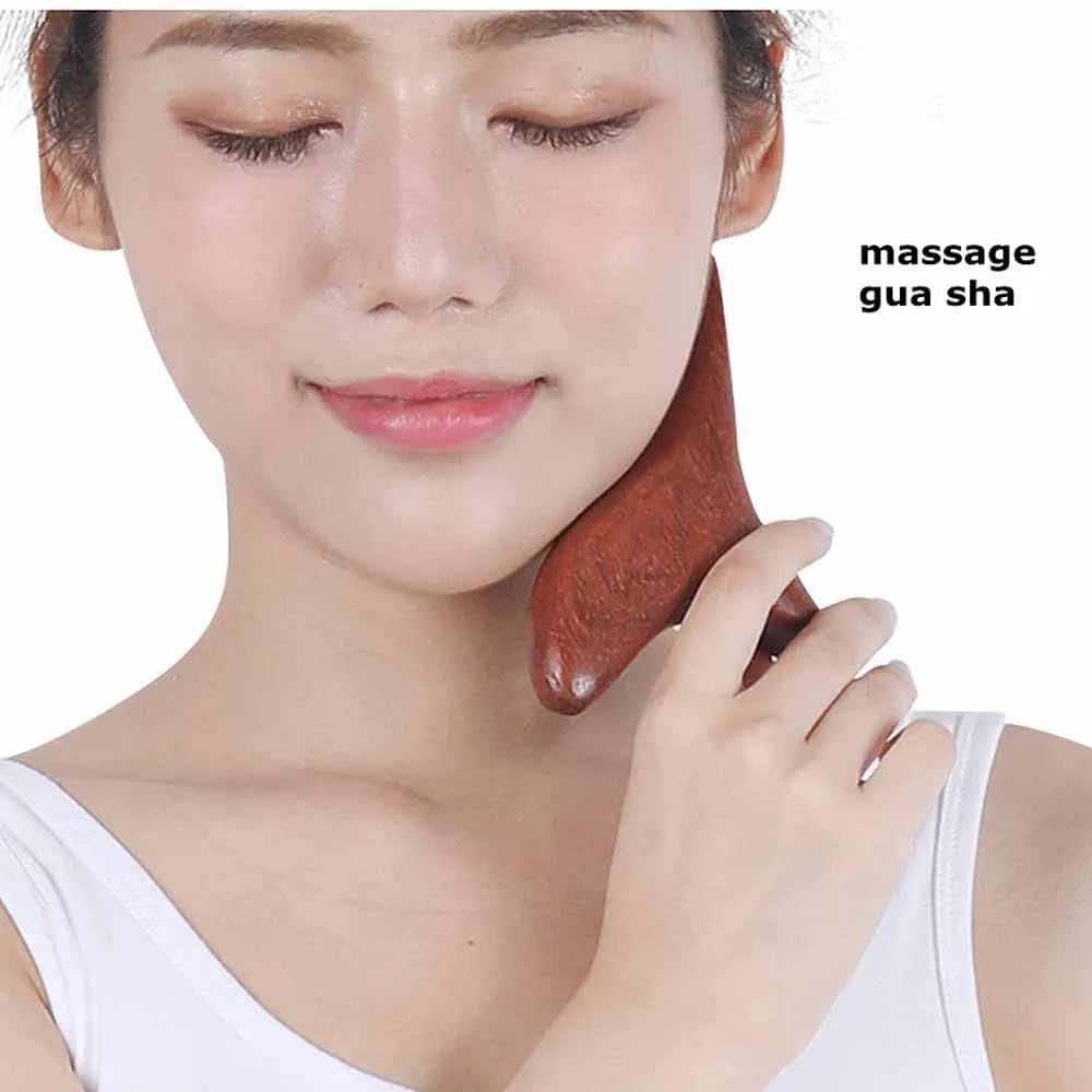 Wood Trigger Point Massage Tools,Professional Gua Sha Lymphatic Drainage Tools,Wood Therapy Massage for Whole-Body Relieve Pain