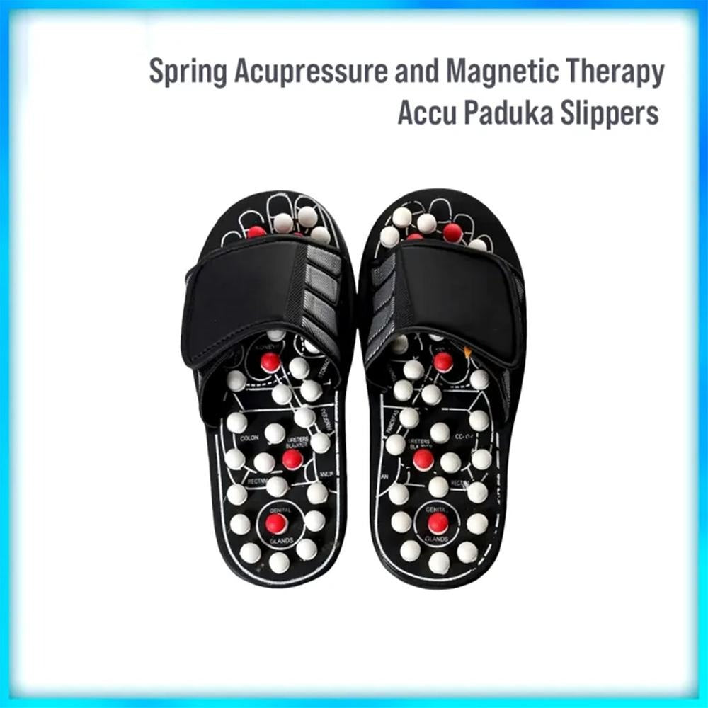 Spring Acupressure and Magnetic Therapy Accu Paduka Slippers - Unisex