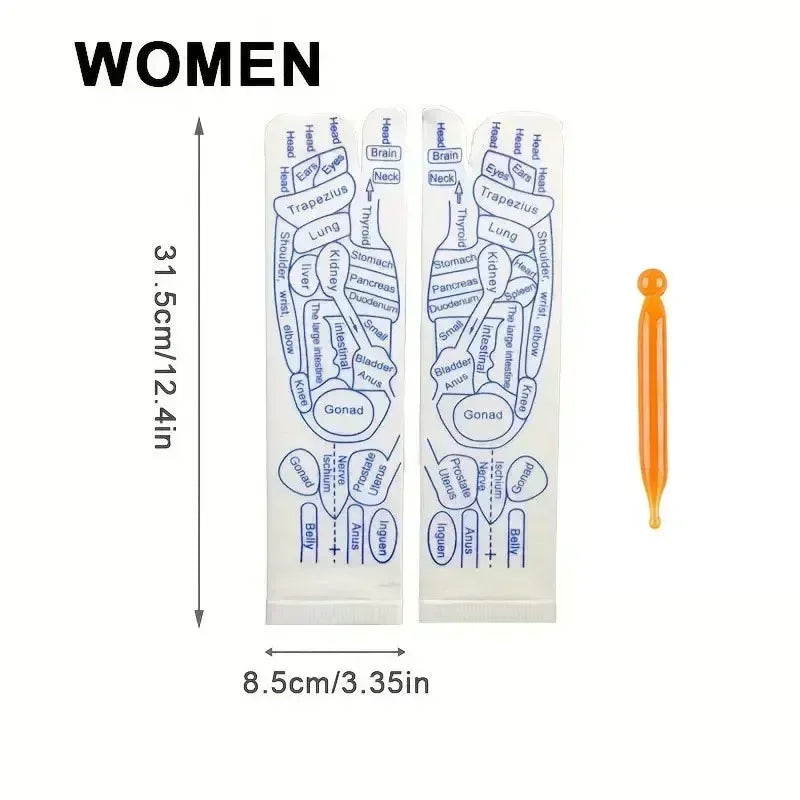 Physiotherapy Foot Care Massage Relieve Tired Feet Sock Acupressure Foot Massager Reflexology Socks Foot Acupoint Massage Tool