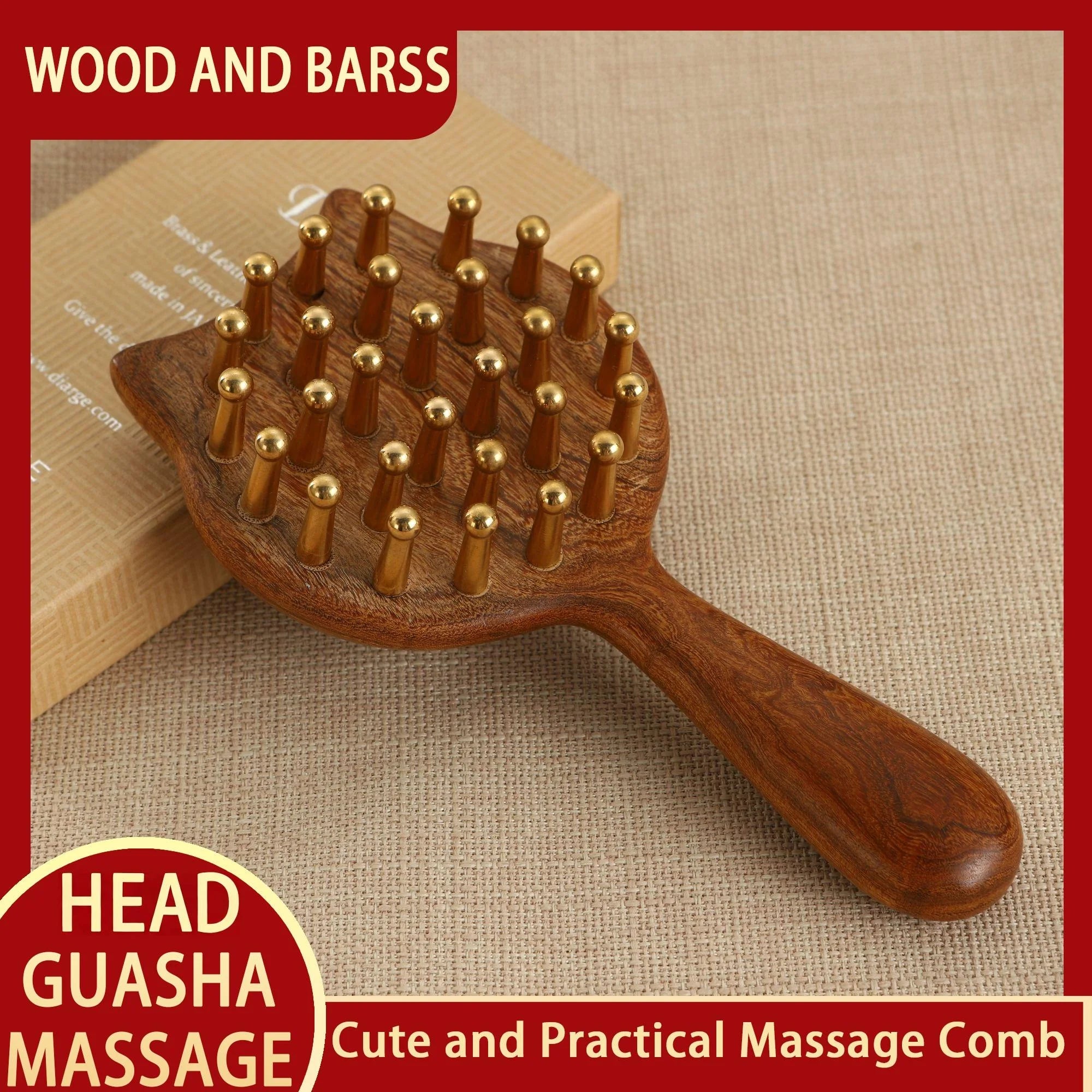 Meridian Therapy Treatment Tools 19-Teeth Scalp Massager Comb  for Skin Scraping and Head Relaxation