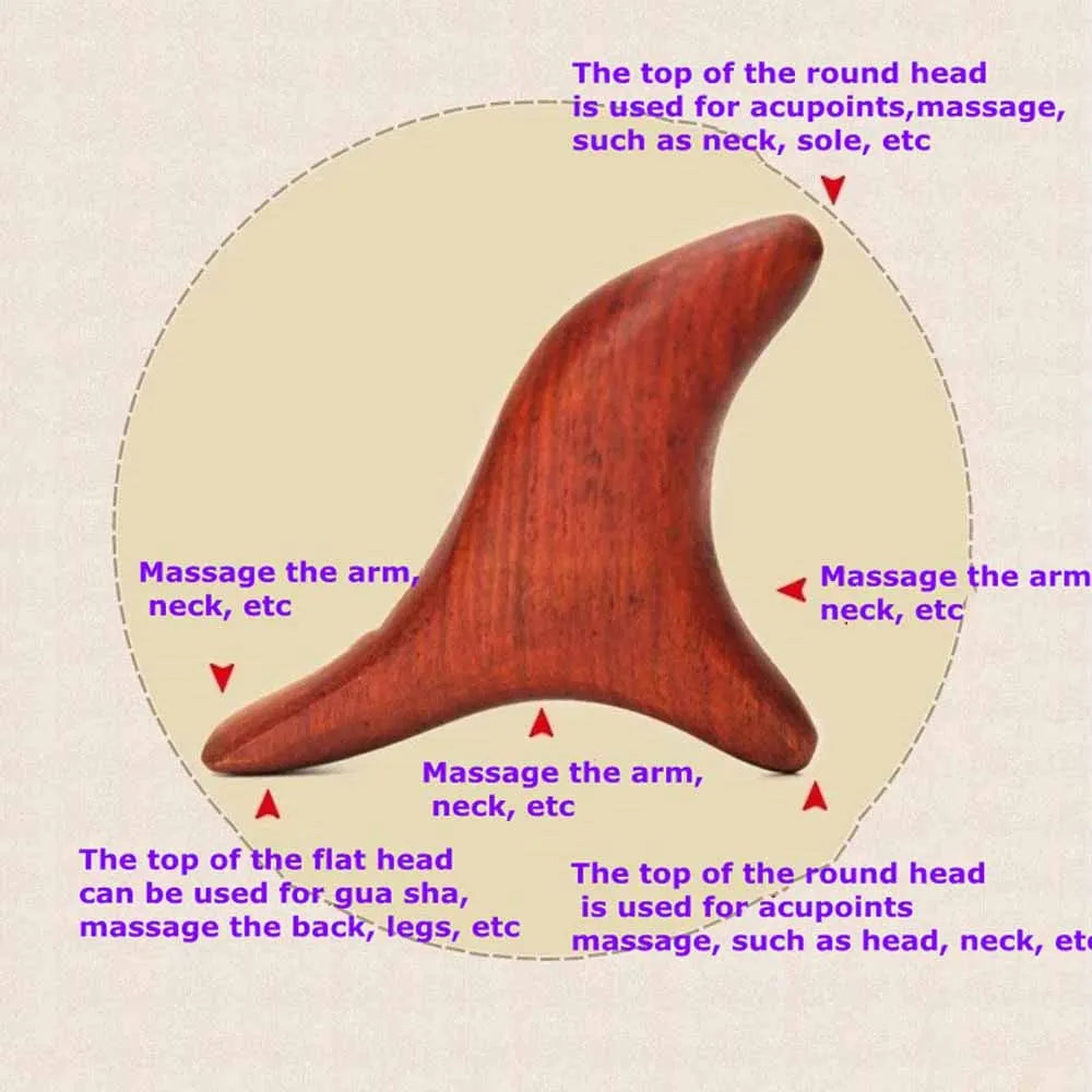 Wood Trigger Point Massage Tools,Professional Gua Sha Lymphatic Drainage Tools,Wood Therapy Massage for Whole-Body Relieve Pain