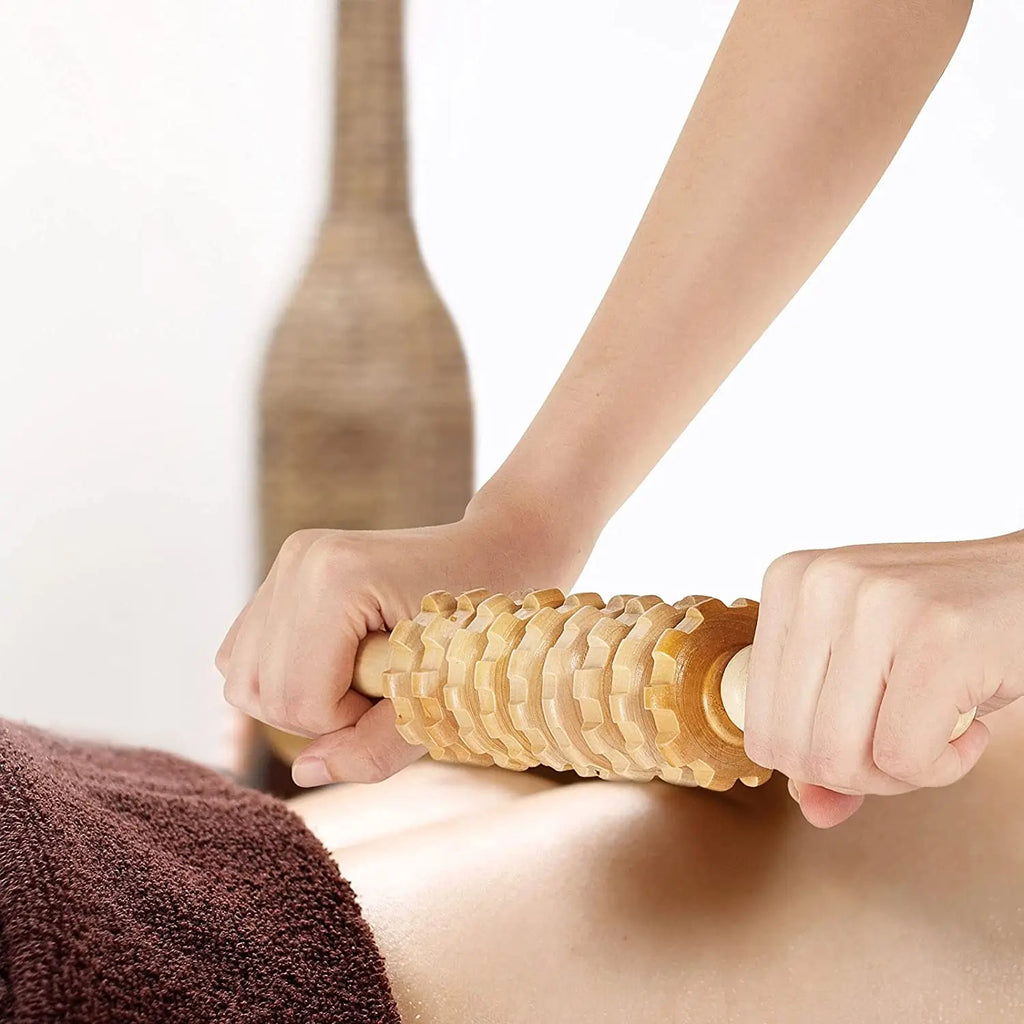 Wood Therapy Massage Tools for Body Shaping Maderoterapia Kit Colombiana for Anti-Cellulite, Lymphatic Drainage, Body Contouring