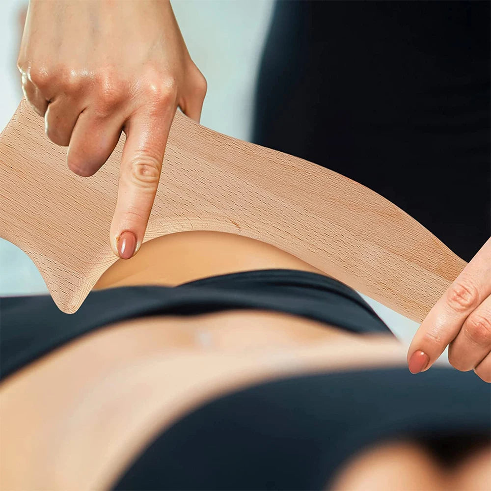 Wood Therapy Massage Tools for Body Shaping Maderoterapia Kit Colombiana for Anti-Cellulite, Lymphatic Drainage, Body Contouring