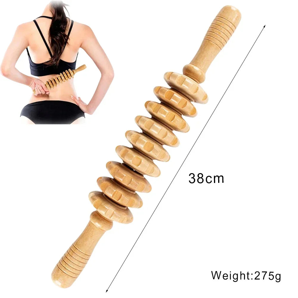Wood Therapy Massage Tools Anti Cellulite Massager Lymphatic Drainage Body Massager Gua Sha Tools Full Body Muscles Pain Relief
